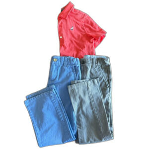 Janie & Jack Coral Polo & Chino Pants Outfit Set Boys' 6